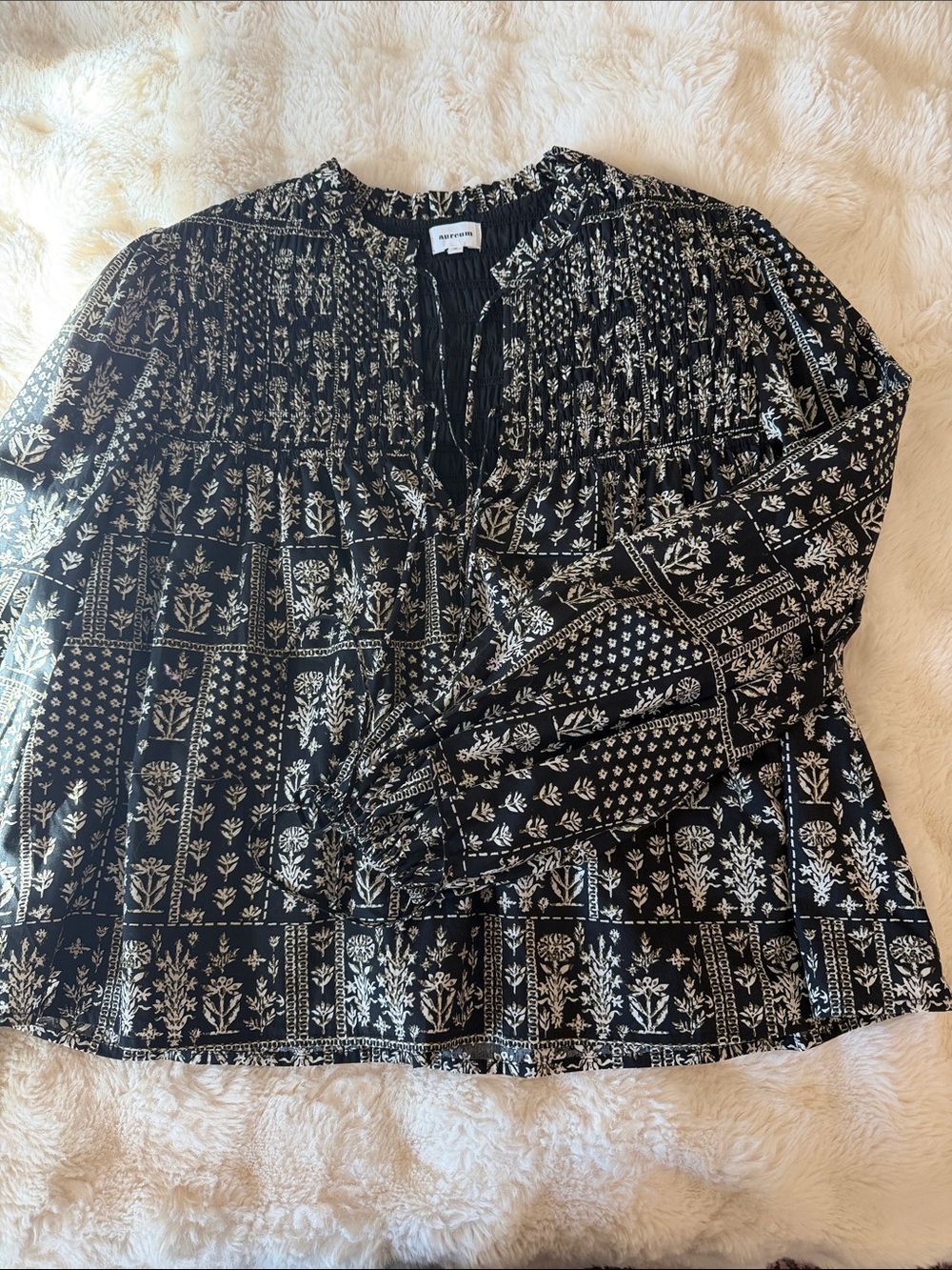Black Fall Blouse